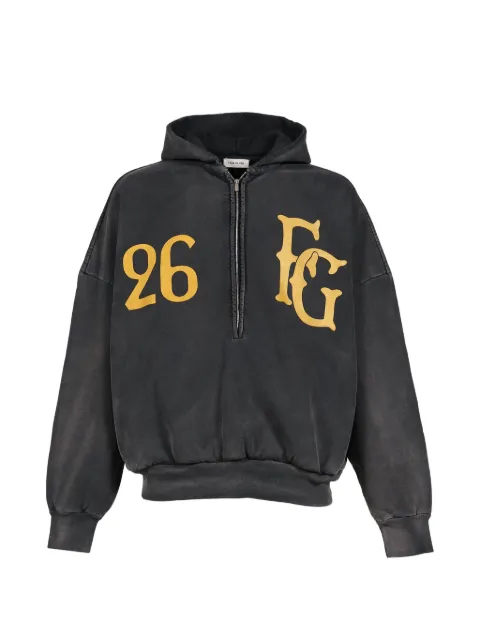 Fear Of God Baseball Club half-zip hoodie Black FG9M129945BHFOFFBLK