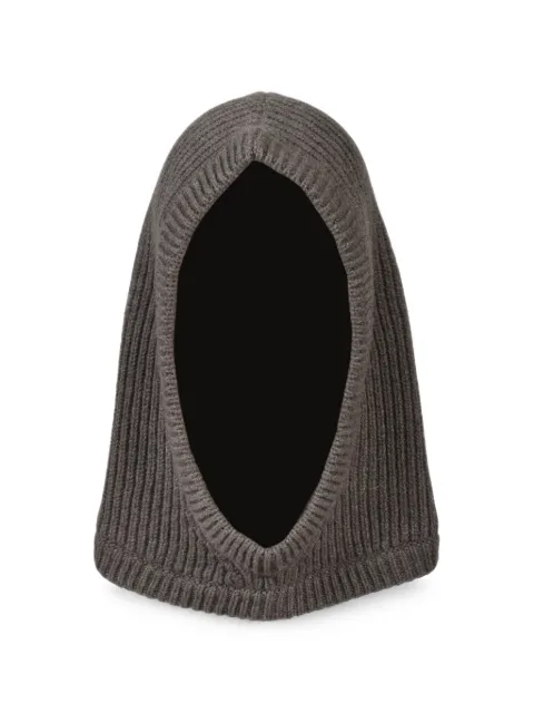 Rick Owens ribbed cashmere-blend hood Grey RU02F4481WSBR