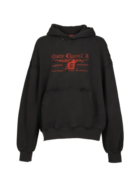 Crazy Clown L.A. Town logo-print hoodie Black 260U14