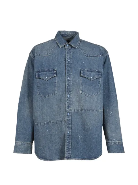 PORTER CLASSIC Breakfast Western shirt Blue PC0053848BLU