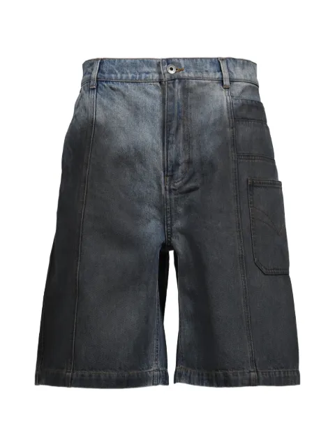 Feng Chen Wang gradient-effect denim shorts Blue FUS21ST09