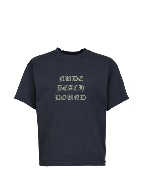 JUN/NAKAYAMA graphic-print box-fit T-shirt Black JNSS26016BLK