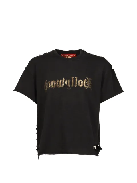 Crazy Clown L.A. distressed graphic-print T-shirt Black 260U07BLK