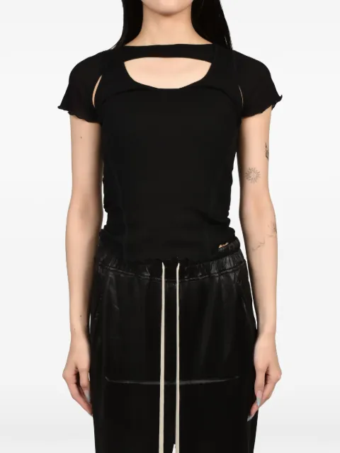 SRVC Studio Harness cutout T-shirt Black SS26JT07W18