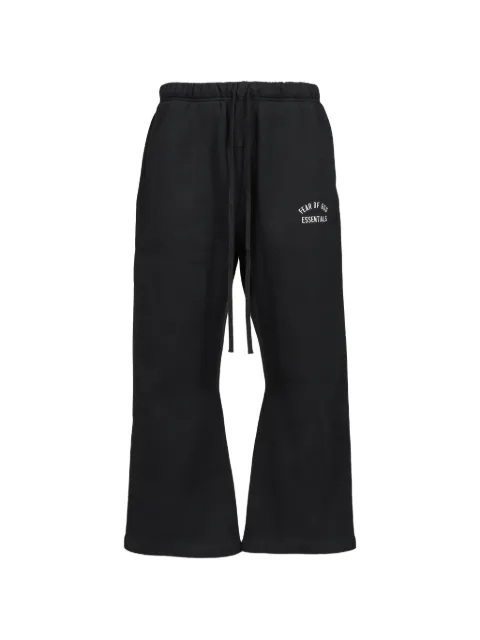 ESSENTIALS logo-print flared trousers Black 130AS264271FVTGBLK