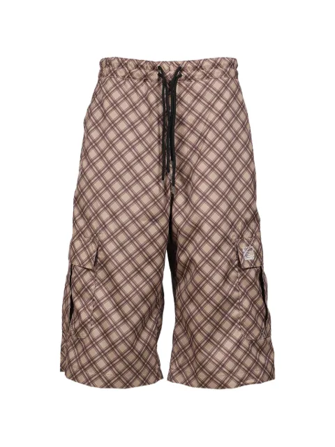 RASSVET tartan-pattern cargo pants Brown PACC18P009BRW