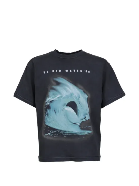 JUN/NAKAYAMA graphic-print box-fit T-shirt Black JNSS26023BLK