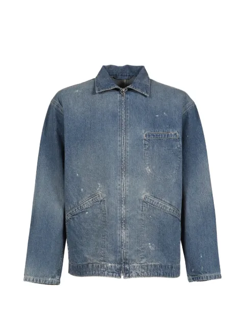PORTER CLASSIC Breakfast zip-up denim jacket Blue PC0053847BLU