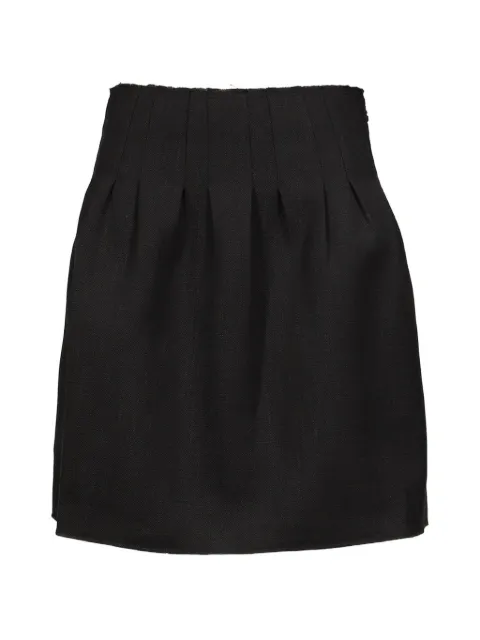 SHUSHU/TONG low-waist pleated mini skirt Blue FSDFSK02NVY