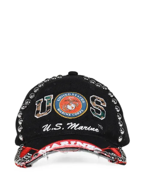 Joshua J. patch-detail peaked cap Black JJ0020154