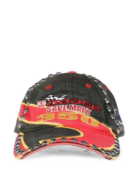 Joshua J. Metal Face Crust adjustable-strap baseball cap Black JJ0020159