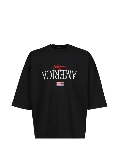 Willy Chavarria embroidered Buffalo T-shirt Black WCJSY0220BLK