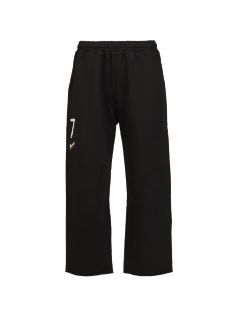 PROTOTYPES logo-print cropped track pants Black 33PT06JE06USB