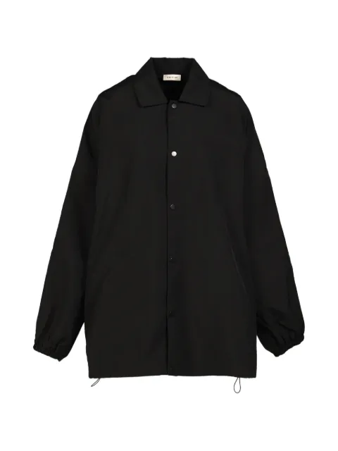 Fear Of God oversized logo-patch windbreaker Black FG9M32320ONRBLK