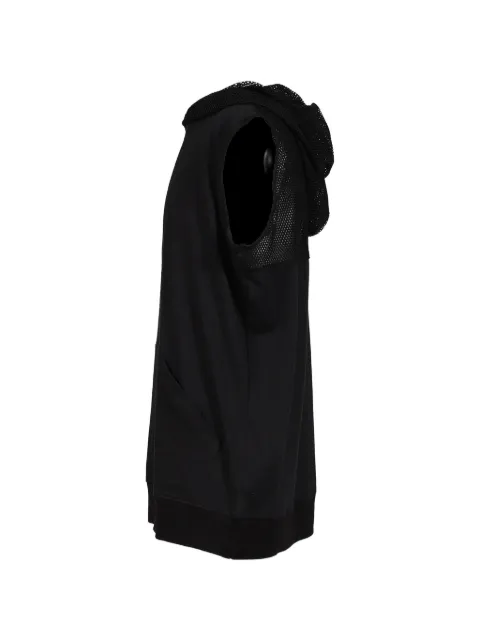 P.L.N. x Halcyon Veil sleeveless hoodie Black HCVTHD