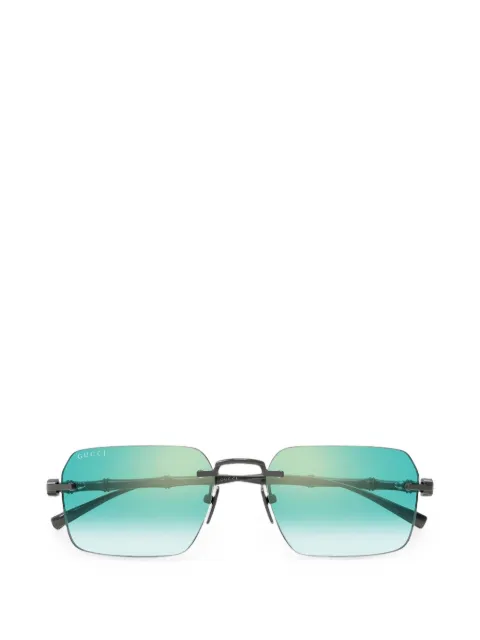 Gucci rimless rectangle-frame sunglasses Grey GG2154S004M