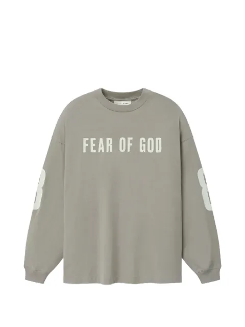 FEAR OF GOD ESSENTIALS logo-print long-sleeve T-shirt Neutrals RW00381