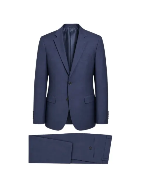 Grasil notched-lapels single-breasted suit Blue 61510618
