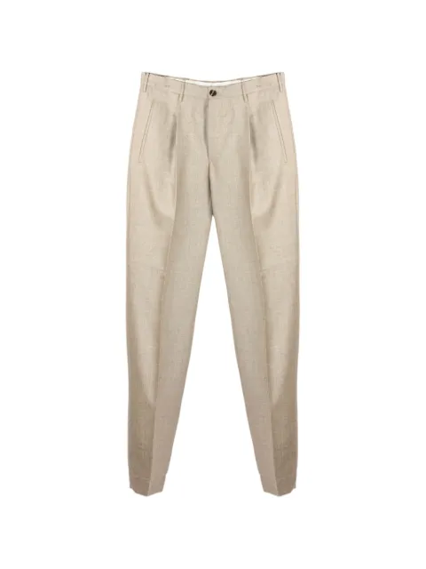 Incotex mélange-effect slim-fit trousers Neutrals ZX541T1645C400