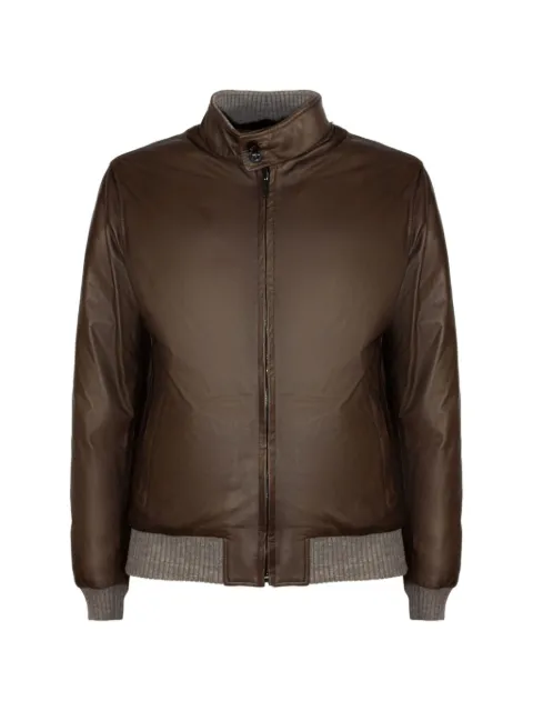 VOLFAGLI reversible leather jacket Brown FOX18QDKTAUPE