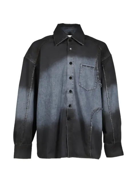 Feng Chen Wang denim shirt Black FUS21SR21