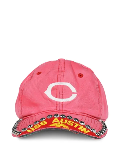Joshua J. Scrap stud-embellished baseball cap Pink JJ0020356