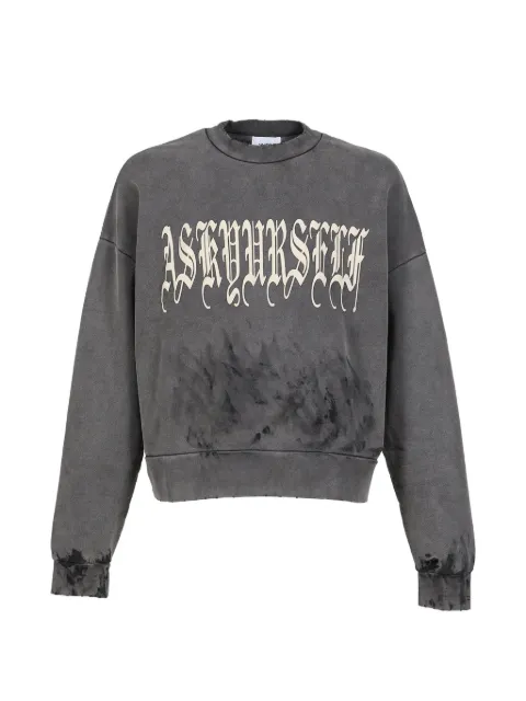 ASKYURSELF Goth logo-print sweater Grey V19010102033P05