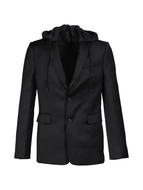 HELIOT EMIL Levade hooded blazer Black SS26M04056BLK