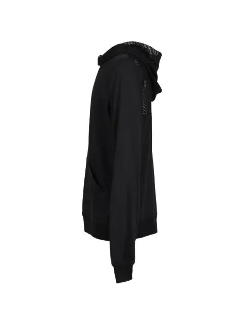 P.L.N. mesh-panelled hoodie Black HCVMHDBLK