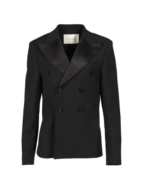 ENTIRE STUDIOS double-breasted Mason jacket Black ESSS26JA01244BLK