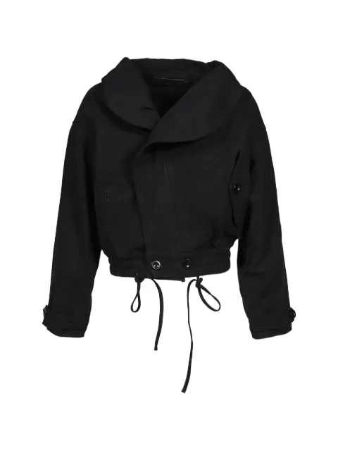 NO/FAITH STUDIOS asymmetric-collar jacket Black NFSCCJ