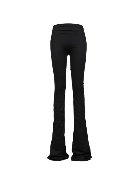 RAGA ruched triple-seam trousers Black GSS23B102521