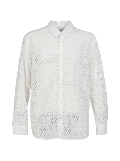 Post Archive Faction diamond-cut shirt White A2108