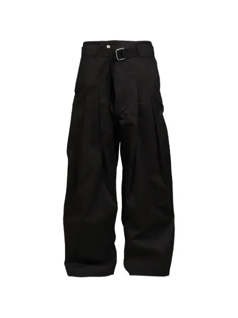 FFFPOSTALSERVICE wide-leg belted trousers Black FFFPSSS2620