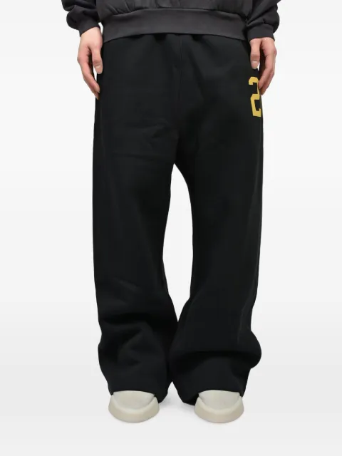 ESSENTIALS logo-print wide-leg track pants Black 130HO258421FVTGBLK