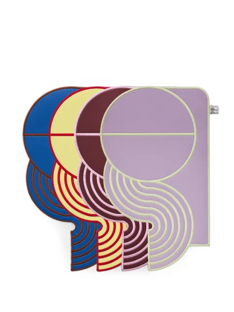 STUDIO THE BLUE BOY wavy leather placemats (set of four) Blue SBBWSLM