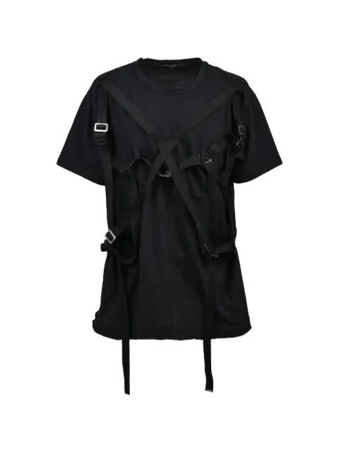 D HYGEN harness-detail T-shirt Black ST1011126S
