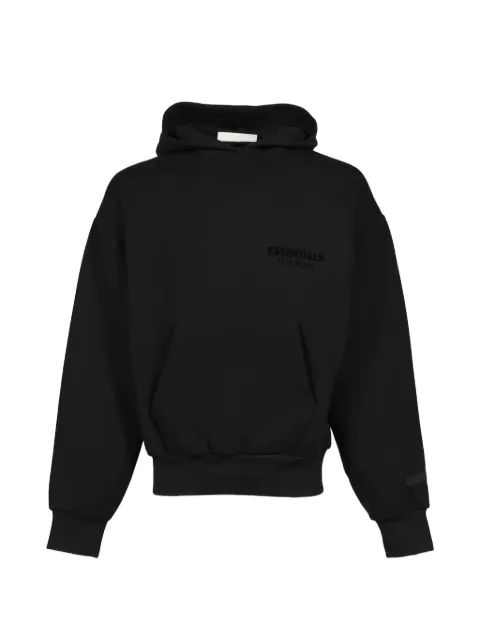 ESSENTIALS logo-print hoodie Black 192AS252052F