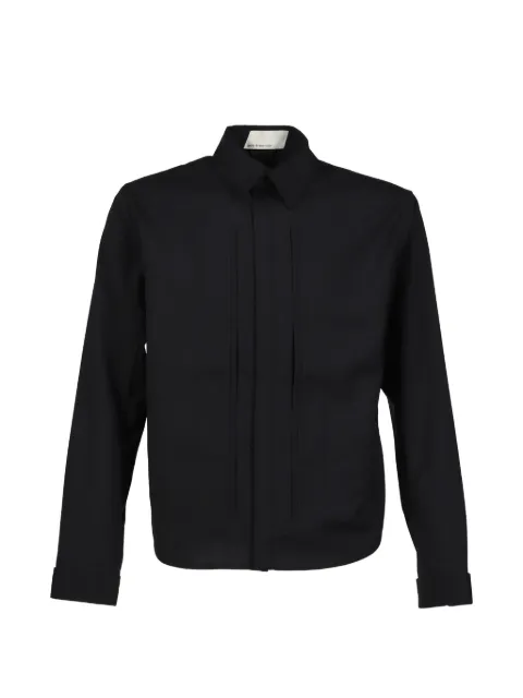 pet-tree-kor Cracklight darted shirt Black PTK26SSS02ABLK