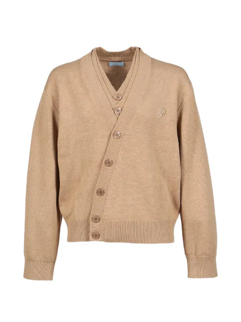 3.PARADIS layered-collar embroidered cardigan Neutrals 002SS2661WOO