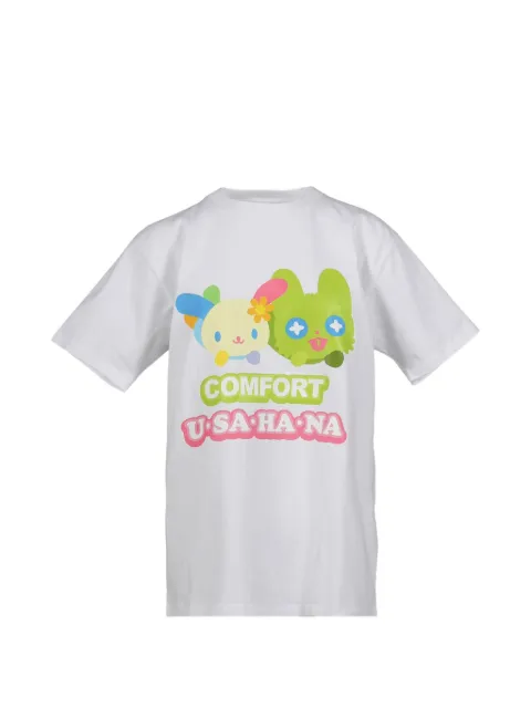 Sanrio x Usahana graphic-print T-shirt White 4PAPTS03WHT