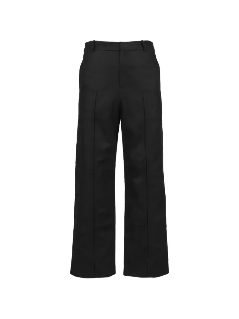 pet-tree-kor Cracklight straight-leg trousers Black PTK26SSP02A