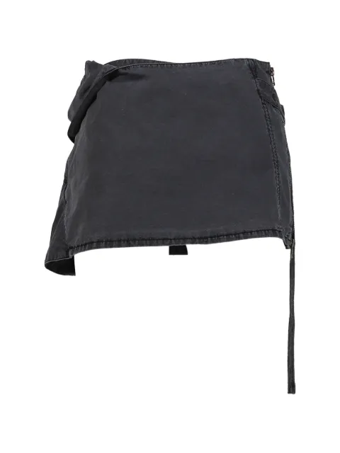 Hyein Seo knotted asymmetric mini skirt Black SS26SK1K
