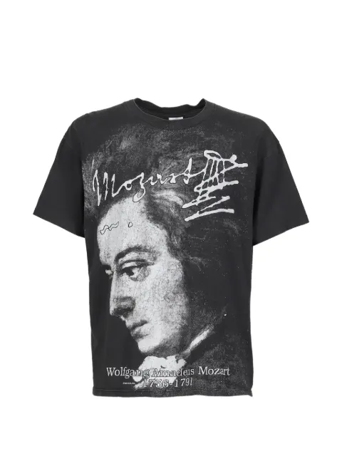 Earthling Collective Mozart vintage graphic-print T-shirt Grey EL21