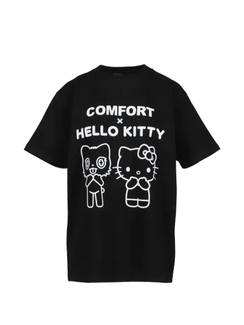 Sanrio Hello Kitty graphic-print T-shirt Black 4PAPTS02BLK