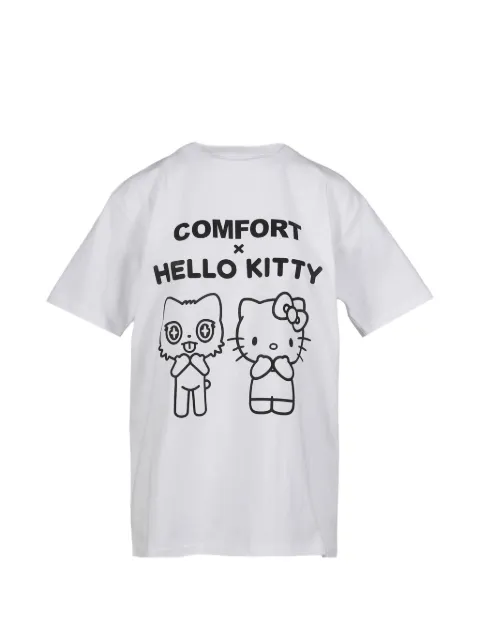 Sanrio x Comfort Hello Kitty graphic-print T-shirt White 4PAPTS02WHT