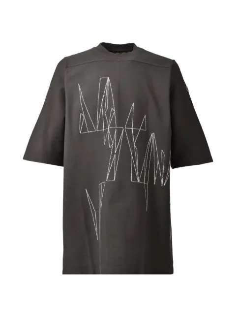 Moncler cotton oversized T-shirt Grey MU01F8C0489B7RDUST