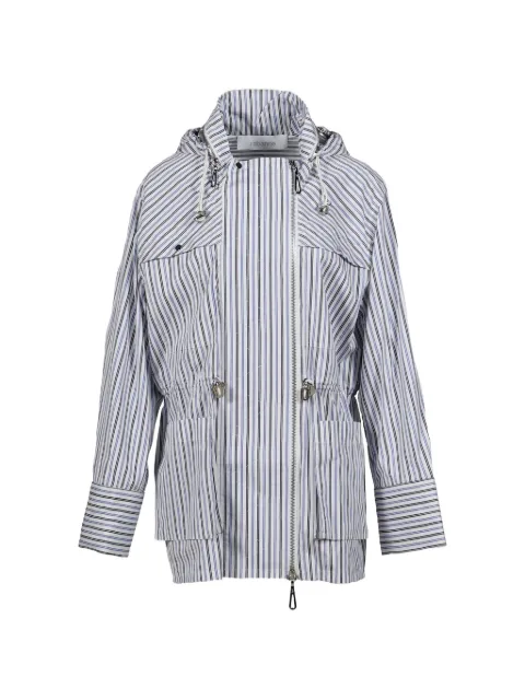 Rabanne striped drawstring jacket Blue 25ECVE017CO0579BLU