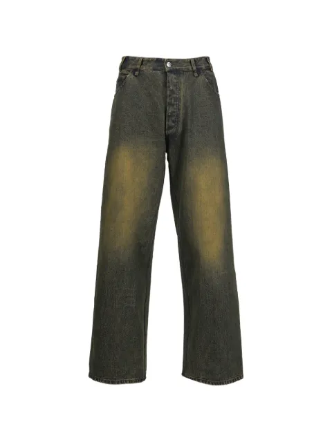 Song For The Mute faded baggy jeans Brown 252MPT102ACID