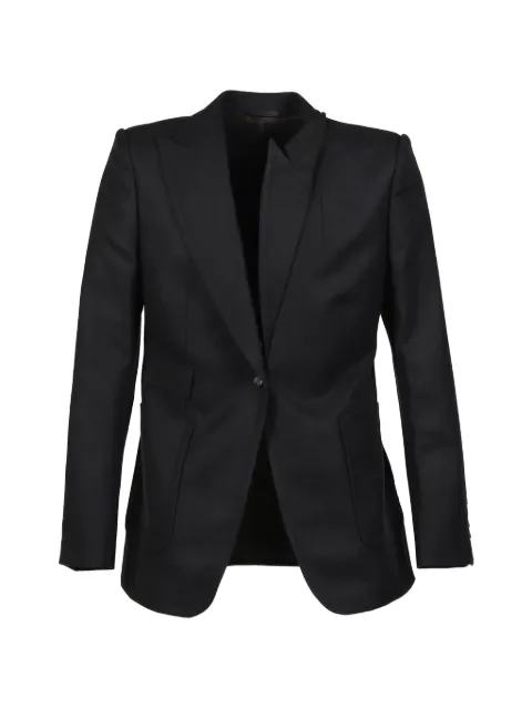marina yee double-breasted wool blazer Black FW250089